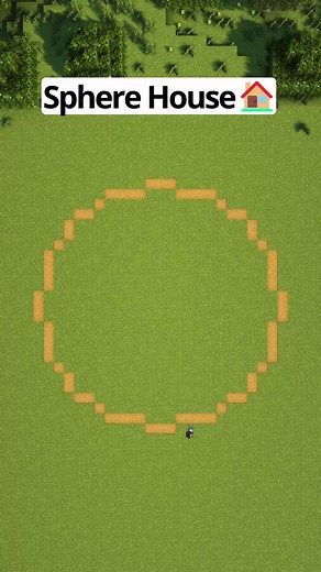 Minecraft Sphere House Building Tutorial
