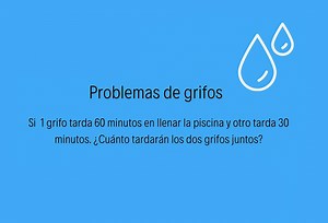Problemas de grifos: ¿Cuánto tardas en llenar una piscina? - Yo Soy Tu Profe