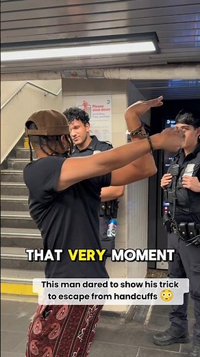 He Tried Escaping Handcuffs… Then THIS Happened! 😱#shorts