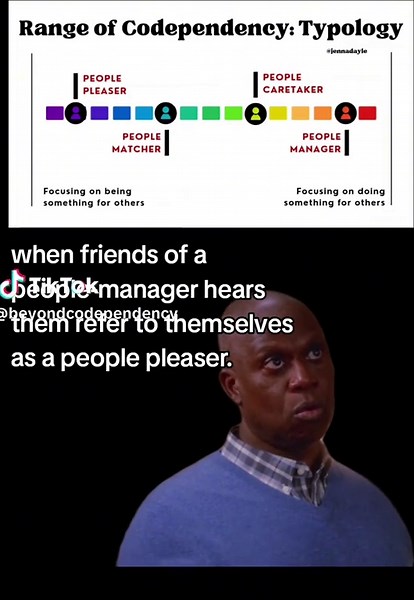 range of codependency humor #CapCut #codependnecy #peoplepleaser #fyp | people manager