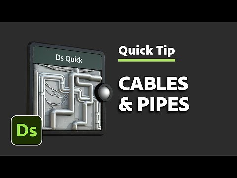 Cables And Pipes | Designer Quick Tip #25 | Adobe Substance 3D