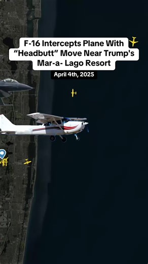 F-16 Intercepts Plane Near Mar-a-Lago Resort