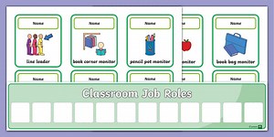 Twinkl Symbols: Classroom Job Roles Display Pack
