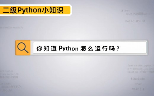 你知道Python怎么运行吗？