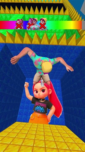 KPop Demon Hunters vs Squid Game Lava Jump P.12 #kpop #minecraft