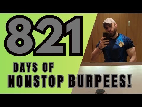 A GREAT KETTLEBELL EXERCISE! 821 NONSTOP days of burpees!