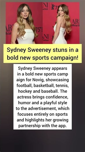 Sydney Sweeney’s Bold New Sports Campaign Gets Everyone Talking #shorts
