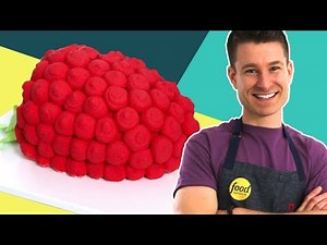 Dan Bakes a GIANT Raspberry Cake for Guy Fieri 😍 Challenge #15 | Dan Can Bake It | Food Network
