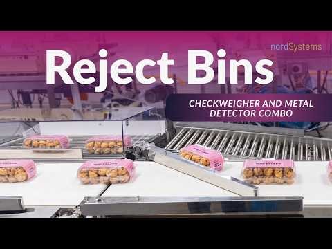 Secure Reject Bins: Anritsu Checkweigher & Metal Detector Combo