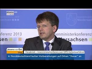 NPD-Verbotsverfahren - PK der Innenminister am 04.12.2013