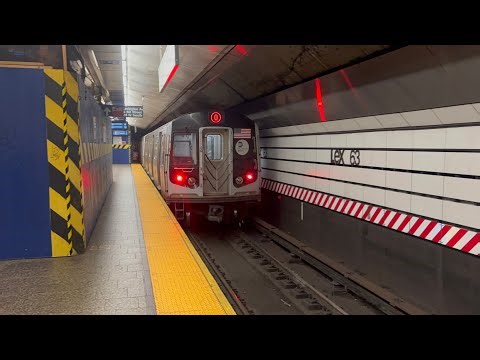 R160A/B M,Q and R trains at Lexington Avenue-63rd Street (63rd Street Line