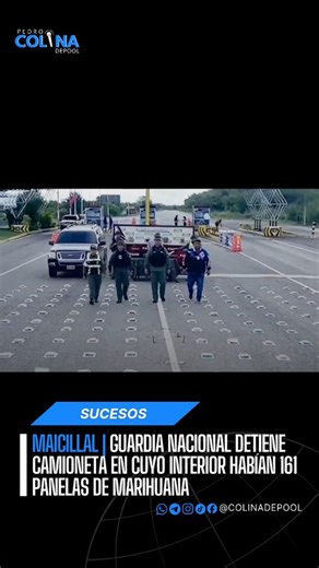 Pedro Colina Depool | Periodista | Locutor on Instagram: "Funcionarios adscritos al segundo pelotón del Destacamento de Comandos Rurales 13-2 acantonados en Mirimire, municipio San Francisco del Comando de Zona de la Guardia Nacional Bolivariana en el estado Falcón incautó 186 panelas de marihuana ocultas dentro de una camioneta Ford Explorer, color negro, sometida a revisión en la alcabala de Maicillal, carretera nacional Morón-Coro. El Secretario de Seguridad Ciudadana, general de brigada Migu