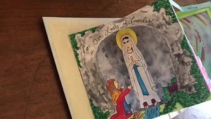 I just came out with a printable 3D Our Lady of Lourdes craft! 💦 The feast day is coming up fast- Feb 11, so you’ll want to download this now! It’s a pop up craft that folds and stores completely flat. It’s super fun for kids and really easy to assemble! I love these little pop up Marian dioramas and so do my kids! I hope your family enjoys them as well!!! 💙 Link is in the comments 😁 | Catholic Icing