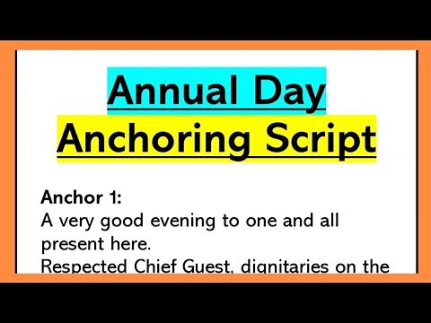 Anchoring Script for Annual Day Function in School in English 760 Words by Smile Please World