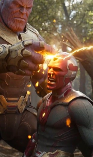 What If Scarlet Witch Fought Thanos to Save Vision? #thanos #vision #mcu #wanda #mindstone