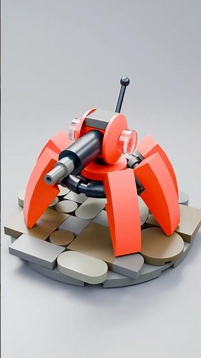 LEGO Sci-Fi Robot MOC | Red Spider Bot Build #shorts #legomoc #lego #scifi