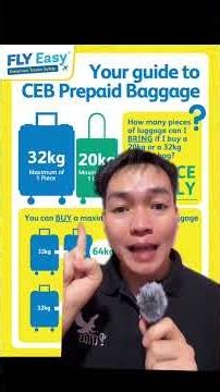 Tips sa pag add ng baggage for Cebu pacific flights