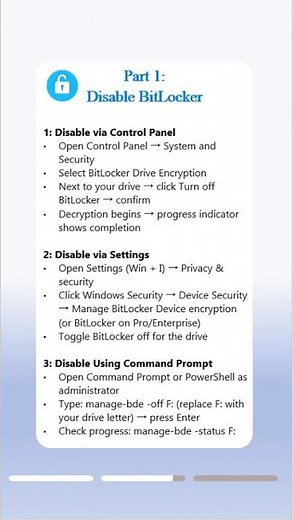 🔓 How to Disable BitLocker on Windows 11/10 (Step-by-Step)#bitlocker #unlock #windowstips