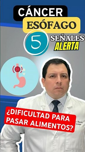 5 WARNING SIGNS OF ESOPHAGEAL CANCER #shorts