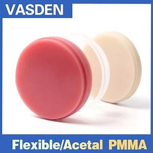 [Hot Item] PMMA Flexible Resin Disc 98mm Acetal Materials Partial Denture Cadcam Open System 10-25mm