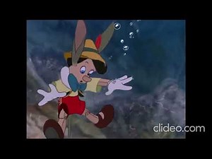 Pinocchio reversed - Pinocchio is underwater looking for his father