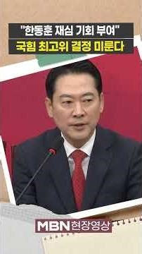 국민의힘, '한동훈 제명' 최고위 결정 미룬다 [현장영상]