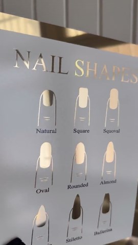 Nail Shapes Sign, Nail Salon Decor, Nail Shapes Guide, Nails Wall Art, Nail Tech Art, Manicure Decor, Nail Artist Gift, Nail Room Decor - Etsy
