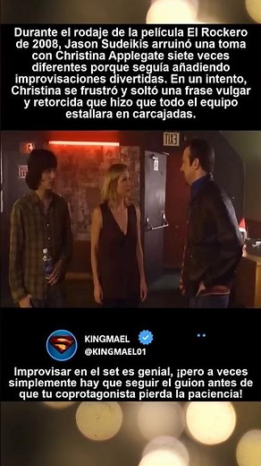 Durante el rodaje de The Rocker (2008), Christina Applegate no pudo aguantar la risa