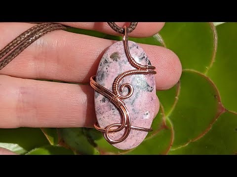 "Lyra" Oval Cabochon Wire Wrapped Pendant Tutorial