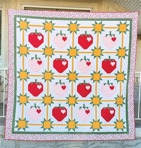 Strawberry Shine Quilt PDF Pattern - Etsy