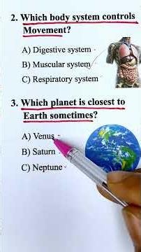 Science Facts Quiz for Smart Minds #shorts