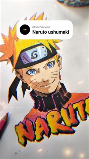 How to draw Naruto Ushumaki 🔥#shorts