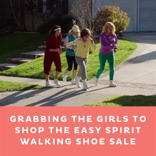 Grab your walking crew and shop our semi-annual walking shoe event! Save $10 ($15 VIP) off select styles free returns until May 12 https://bit.ly/3QtcyQB | Easy Spirit