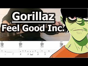 Gorillaz - Feel Good Inc | Bass Tabs Tutorial