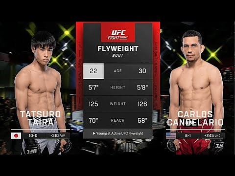 平良達郎 vs カルロス・カンデラリオ , ハイライト [ UFCファイトナイト・ラスベガス54 ]
