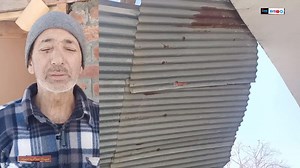 Gusty Winds Damage Rooftop of Bashir Ahmed Hajam in Panzipora Chadoora; Appeal for Immediate Government Relief JKNC Chadoora | Chadoora News Service