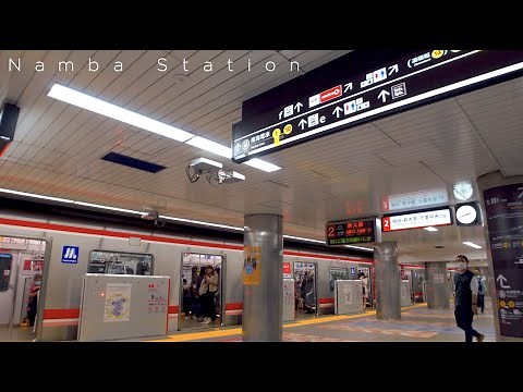 大阪メトロ なんば 駅構内/Osaka Netro Namba Station Yard【4K HDR】