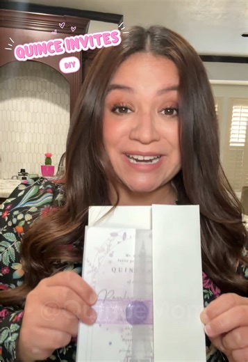 Our quince invites #quinceinvites #diyinvites #quinceañera #quinceplanning #quincediy