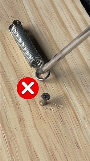 An easy way to install a spring. #diy