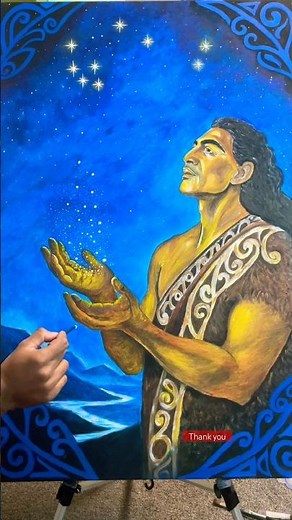 Adding Magical Stars to this Matariki art| Short Art Video ✨ #matariki #shortvideo