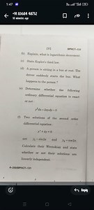 b) Explain, what is logarithmic decrement.c) State Kepler's t... | Filo
