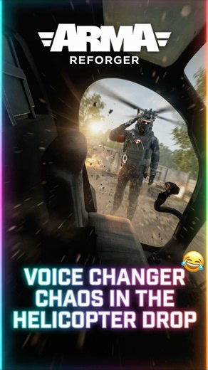 Voice Changer Chaos in the Helicopter Drop! 🤣 Arma Reforger