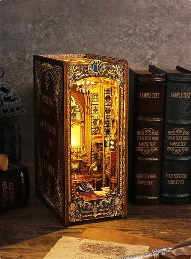 Covenant Church Book Nook Kit (gothic Architecture Bookshelf Insert, Wooden DIY Miniature Craft Birthday Gift) - Etsy