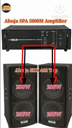Ahuja SPA 5000M Amplifier/Ahuja SRX 440 Top Connection