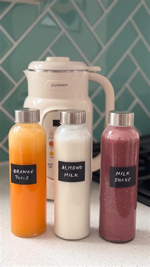 Zaha S on Instagram: "This is not your regular blender. It makes fresh nut milk, oat milk, creamy milkshakes, fresh juice, soups, pastes and even boils — all in one machine. And no — you don’t have to strain the milk/ juice No mess. No sieve. No extra steps. And the best part? It cleans itself. Need link? Comment “blend” and I will share it with you. #amazonmusthave #nutmilkmaker #kitchenfinds #viralproducts"