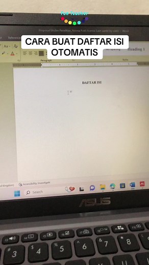 Cara Mudah Buat Daftar Isi Otomatis di Microsoft Word