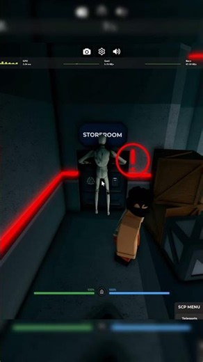 SCP 096 is trying to open the door #shorts #roblox #cheating #cheat #ssrp #scp #scpsiteroleplay