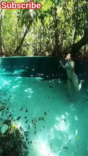 Beautiful girl Swimming under water 💦🧜‍♀️#swimming #underwater #mermaid #asmr #diving #shorts