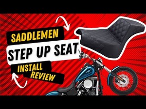 Saddlemen Step Up Seat Review / Install on Harley Davidson Dyna Street Bob Great Retro Mod Saddle