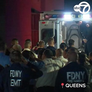 Her fellow EMTs saluted as EMS Lieutenant Alison Russo-Elling's casket was put into the back of an ambulance. The 61-year-old was killed in a brutal, unprovoked attack in Queens. https://7ny.tv/3E8rMFq | ABC7NY